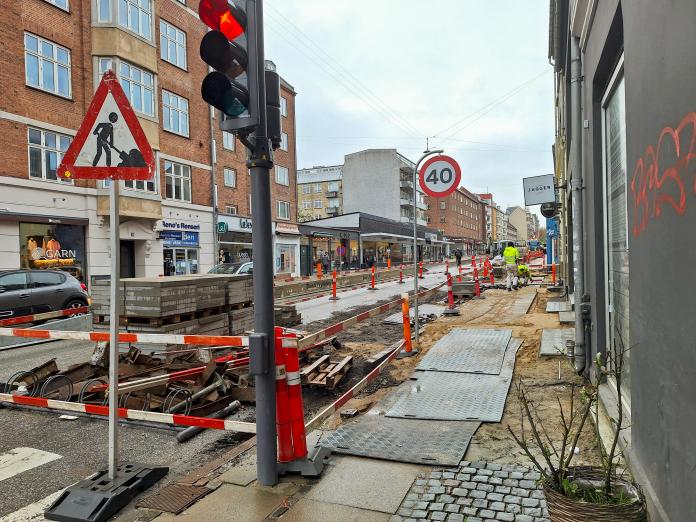 Valby Langgade set fra Toftegårds Allé 