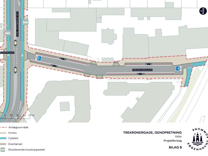 Trekronergade genopretning 2024 projektforslag